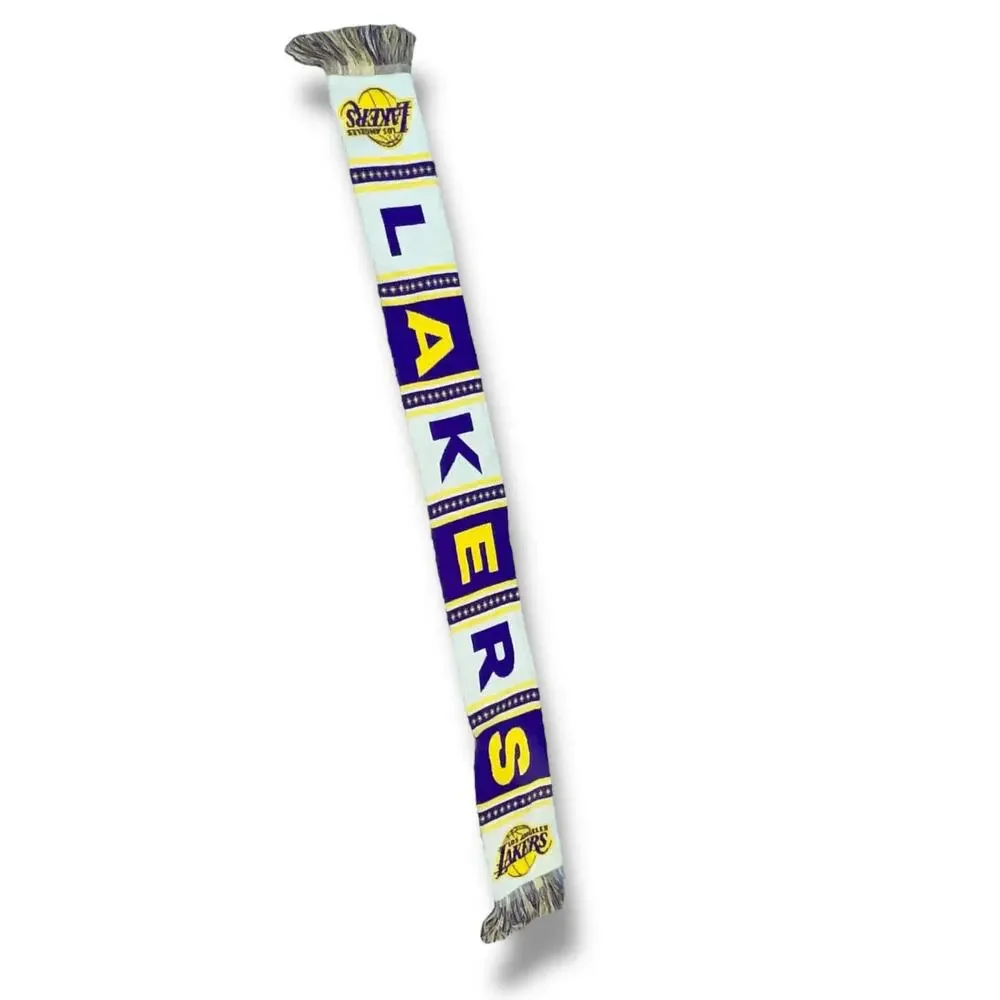 Los Angeles Lakers Scarf NBA Basketball Promo Purple Gold Crypto.com Arena Gift